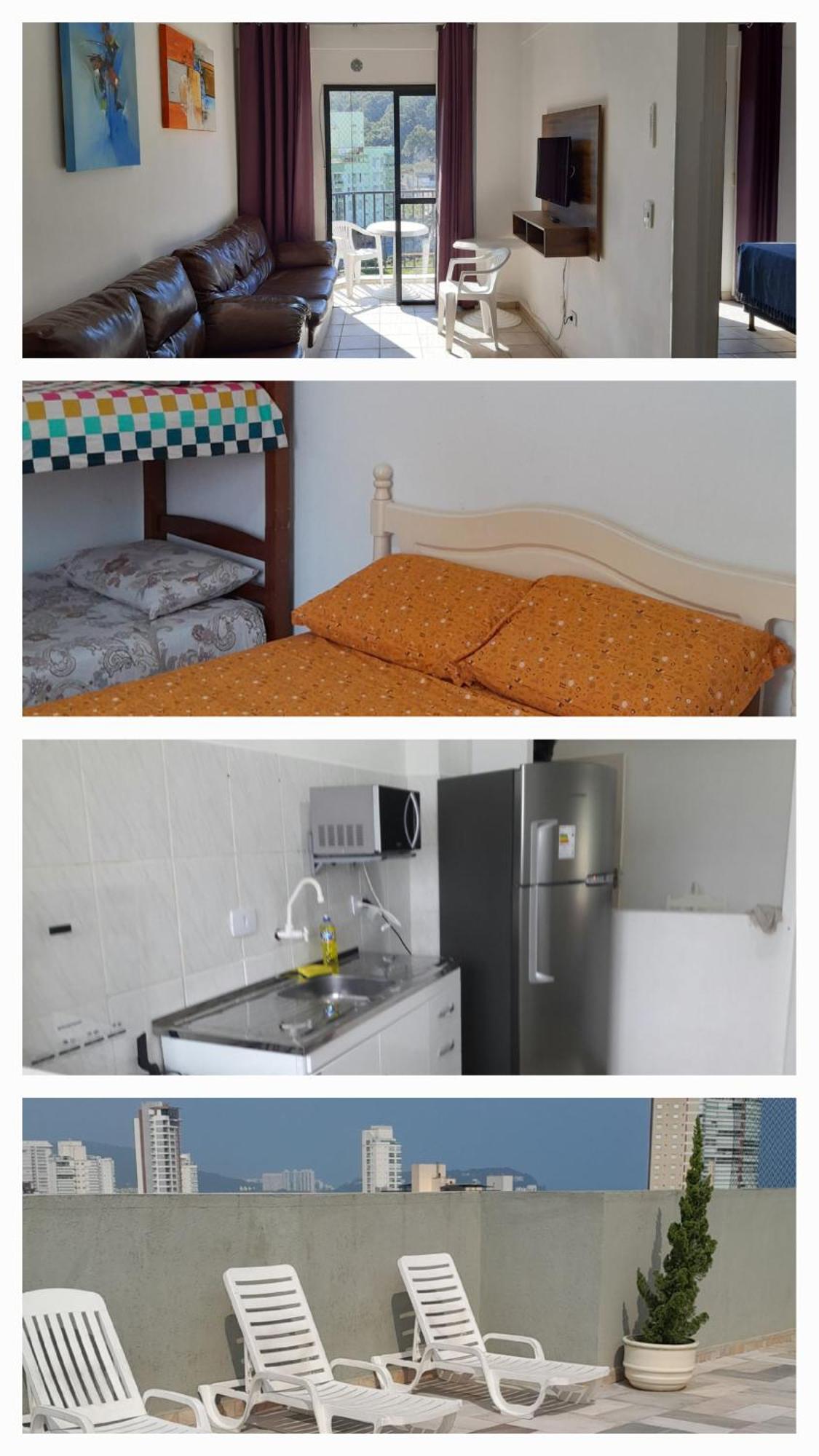 Biwa Condominio Cm Piscina, 1Garagem, Wi-Fi 300 Mega, Central De Vigilancia Remota , Centro Do Guaruja Proximo A Praia E Comercio, Horarios Check-In E Check-Out Flexiveis 外观 照片